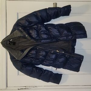 Kid's (girls) The Northface dark blue 3/4 coat